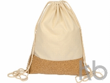 Рюкзак-мешок «Corky» хлопковый со вставкой из пробки