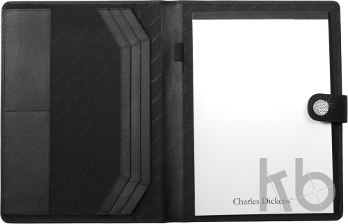 Charles Dickens® Swarovski bonded leather folder