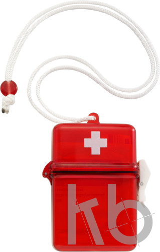 Plastic first aid kit