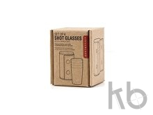 Стальные стопки в чехле из кожи «Macho»