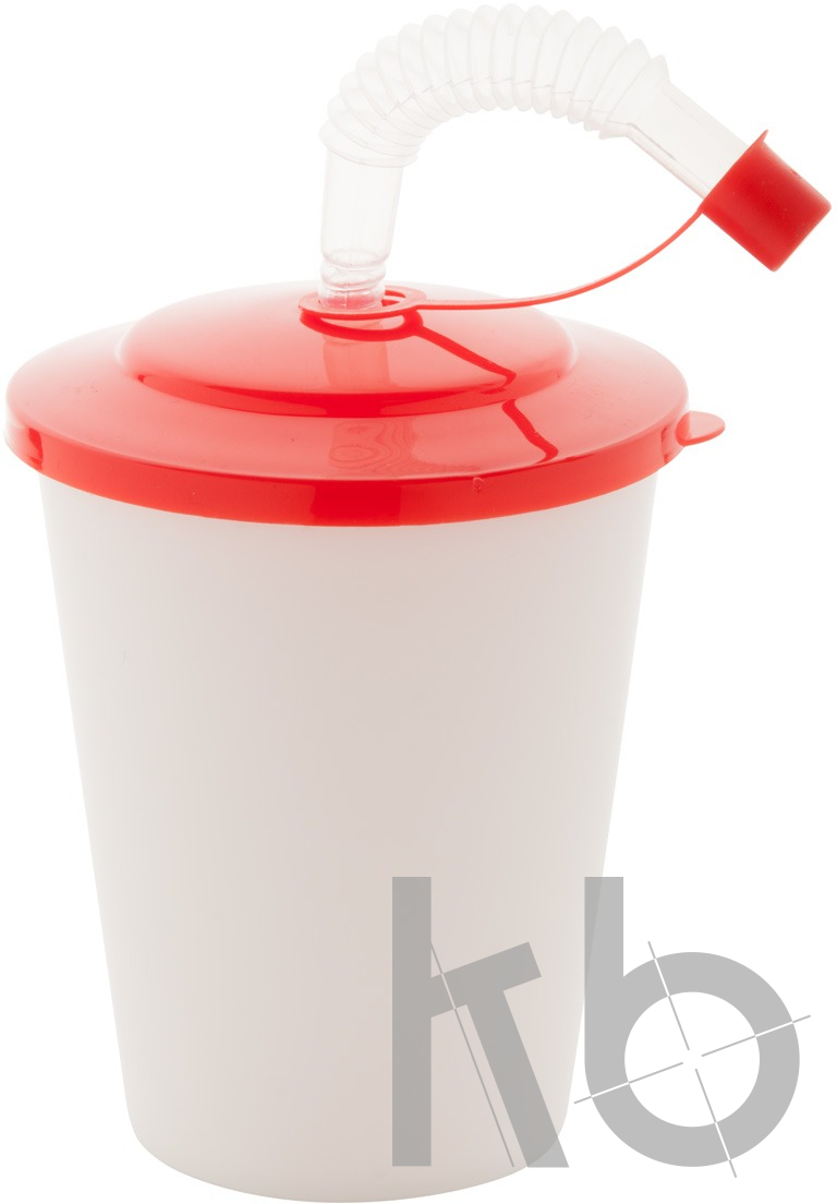 Стакан с трубочкой