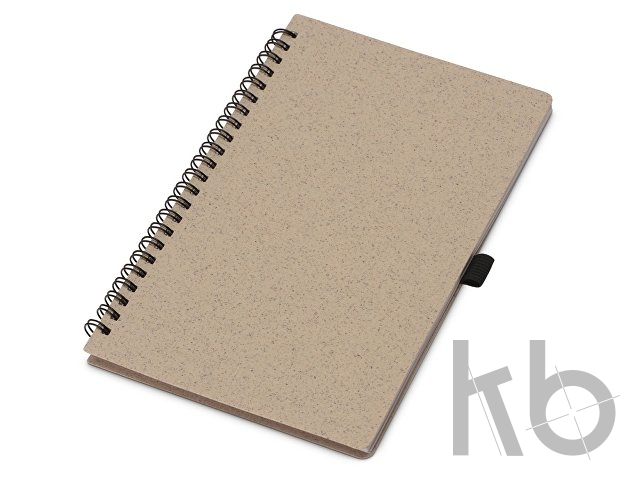 Блокнот А5 «Toledo M» с обложкой из пшеницы и пластика и шариковой ручкой