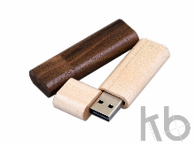 USB 2.0- флешка на 16 Гб эргономичной прямоугольной формы с округленными краями