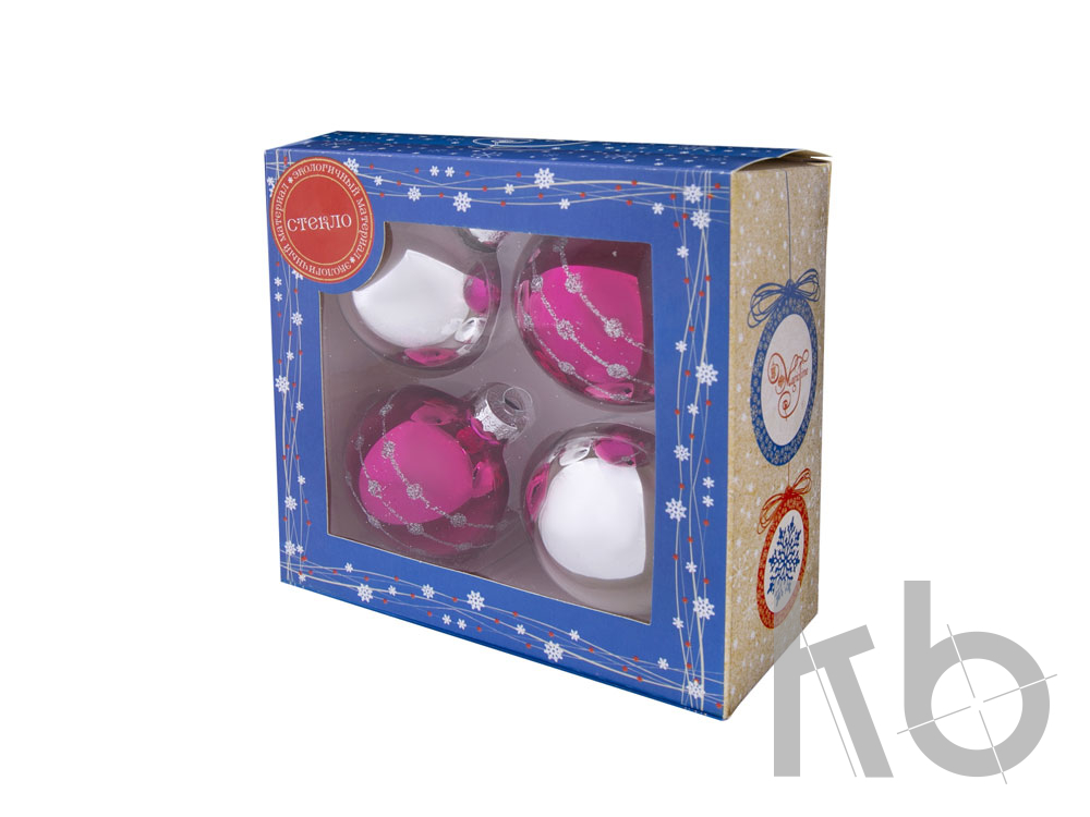 Набор ёлочных шаров «Узоры»