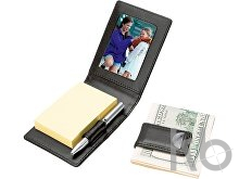 Набор: блокнот А6, ручка шариковая, зажим для денег