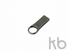USB 2.0- флешка на 32 Гб с мини чипом, компактный дизайн с большим круглым отверстием