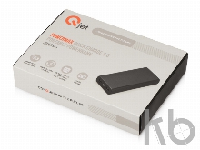 Портативное зарядное устройство с функцией быстрой зарядки QC 3.0 «PowerMax», 20000 mAh