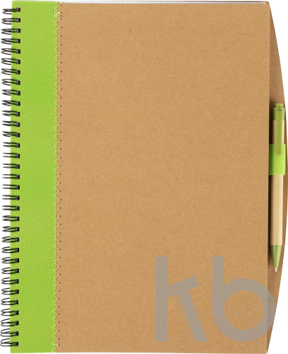 Cardboard notebook