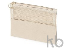Косметичка «Mesh» хлопковая с сетчатой вставкой