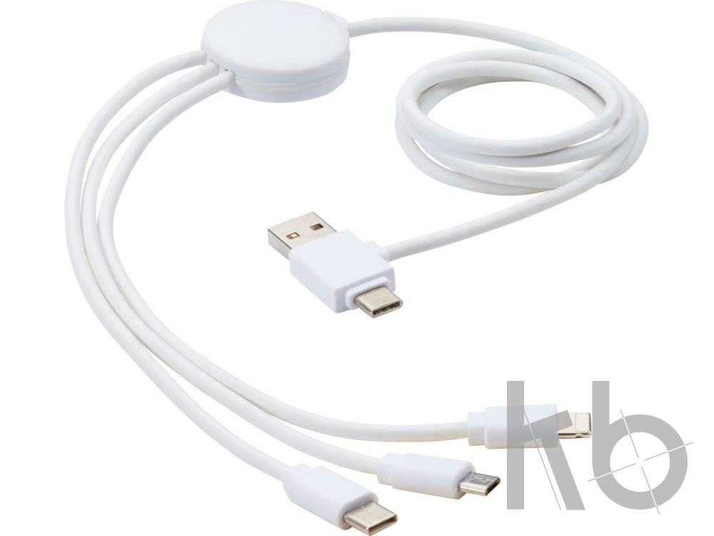 Зарядный кабель 5-в-1 «Pure» с противобактериальной присадкой