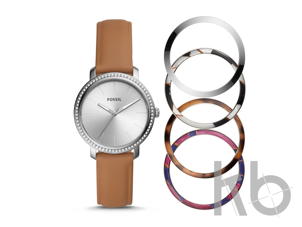 Часы наручные со сменными базелями, женские