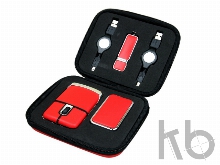 Подарочный набор USB-SET: USB мышь, USB хаб, USB 3.0- флешка на 128 Гб