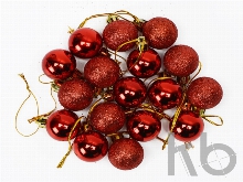 Набор новогодних шаров в футляре-елочке