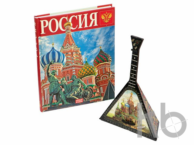 Подарочный набор «Музыкальная Россия»: балалайка, книга «Россия»