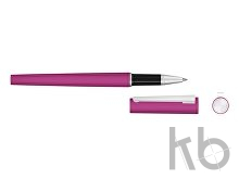 Ручка металлическая роллер «Brush R GUM» soft-touch с зеркальной гравировкой