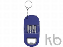 Брелок-открывалка с отвертками и фонариком «Uni» софт-тач