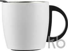 Stainless steel, double walled travel mug