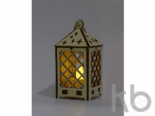 Деревянный фонарик «Лампион» с электрической свечой