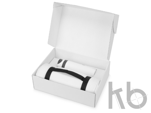 Подарочный набор Cozy с пледом и термокружкой