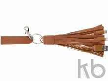 Тканевый кабель для зарядки «Tassel» 3-в-2