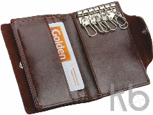 Набор «Корвет»: визитница, ключница, ручка шариковая, брелок-лупа