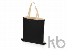 Сумка для шопинга «Twin» двухцветная из хлопка, 180 г/м2