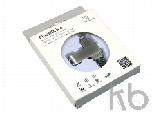 USB 3.0/micro USB/Lightning- флешка на 64 Гб с поворотным механизмом