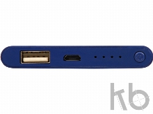 Портативное зарядное устройство «Shine» с зеркальной гравировкой, 4000 mAh