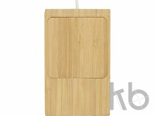 Беспроводное зарядное устройство из бамбука «Jetty», 10 Вт