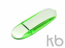 USB 2.0- флешка промо на 16 Гб овальной формы