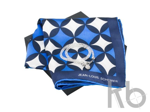 Набор: шелковый платок, браслет