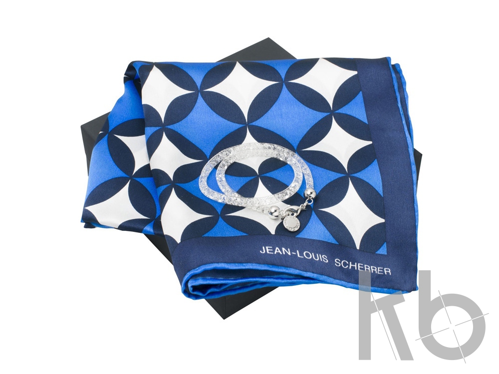 Набор: шелковый платок, браслет