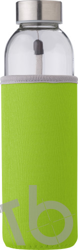 Glass bottle (500 ml) with neoprene sleeve