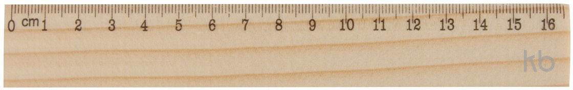 Pine wood ruler