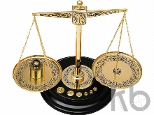 Весы декоративные с гирьками