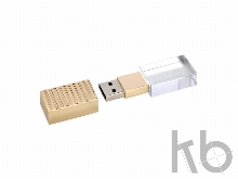 USB 2.0- флешка на 64 Гб кристалл в металле