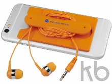 Набор: наушники, бумажник для телефона