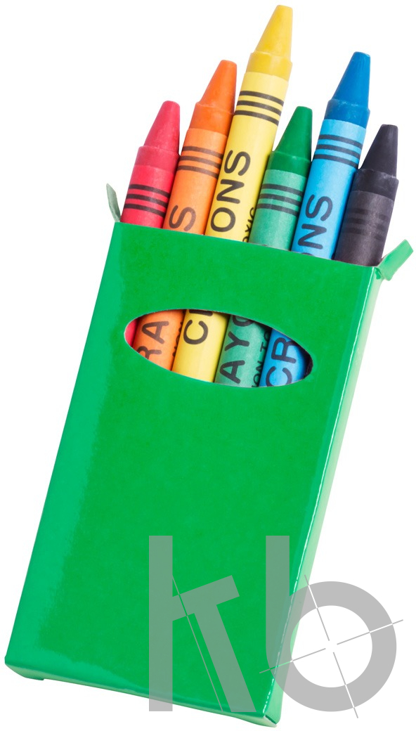 6 pc crayon set