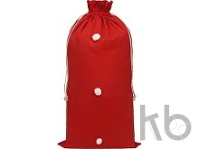 Мешок подарочный с помпонами